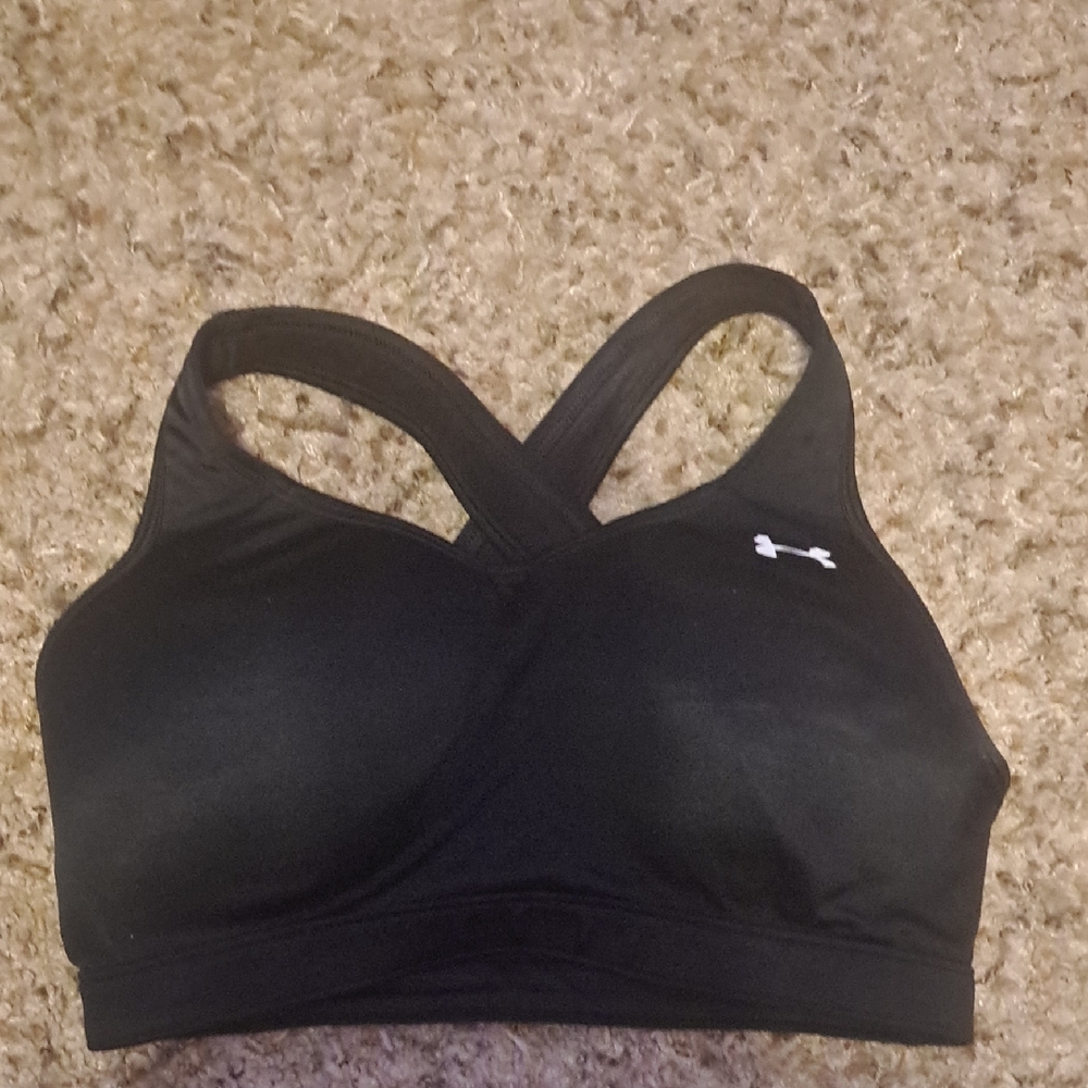 5 For 25$ Under Armour Women's Cross-Back Black Sports Bra Womens‎ Size Small